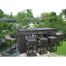 Outdoor Modern Rattan Bar Furniture Sets